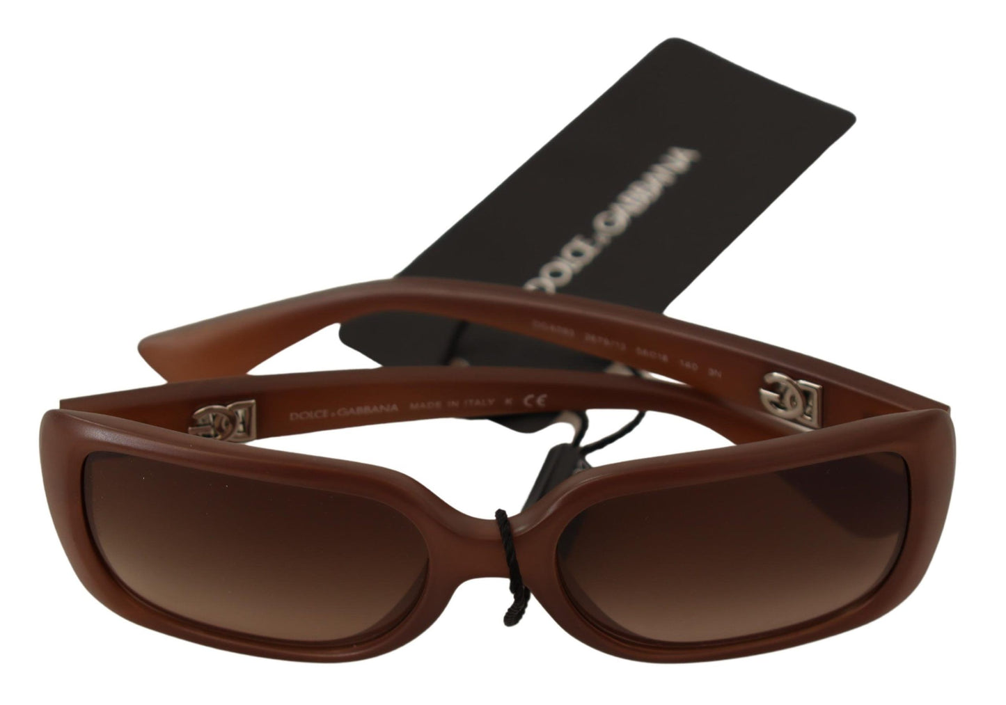 Chic Rectangular Brown Gradient Sunglasses