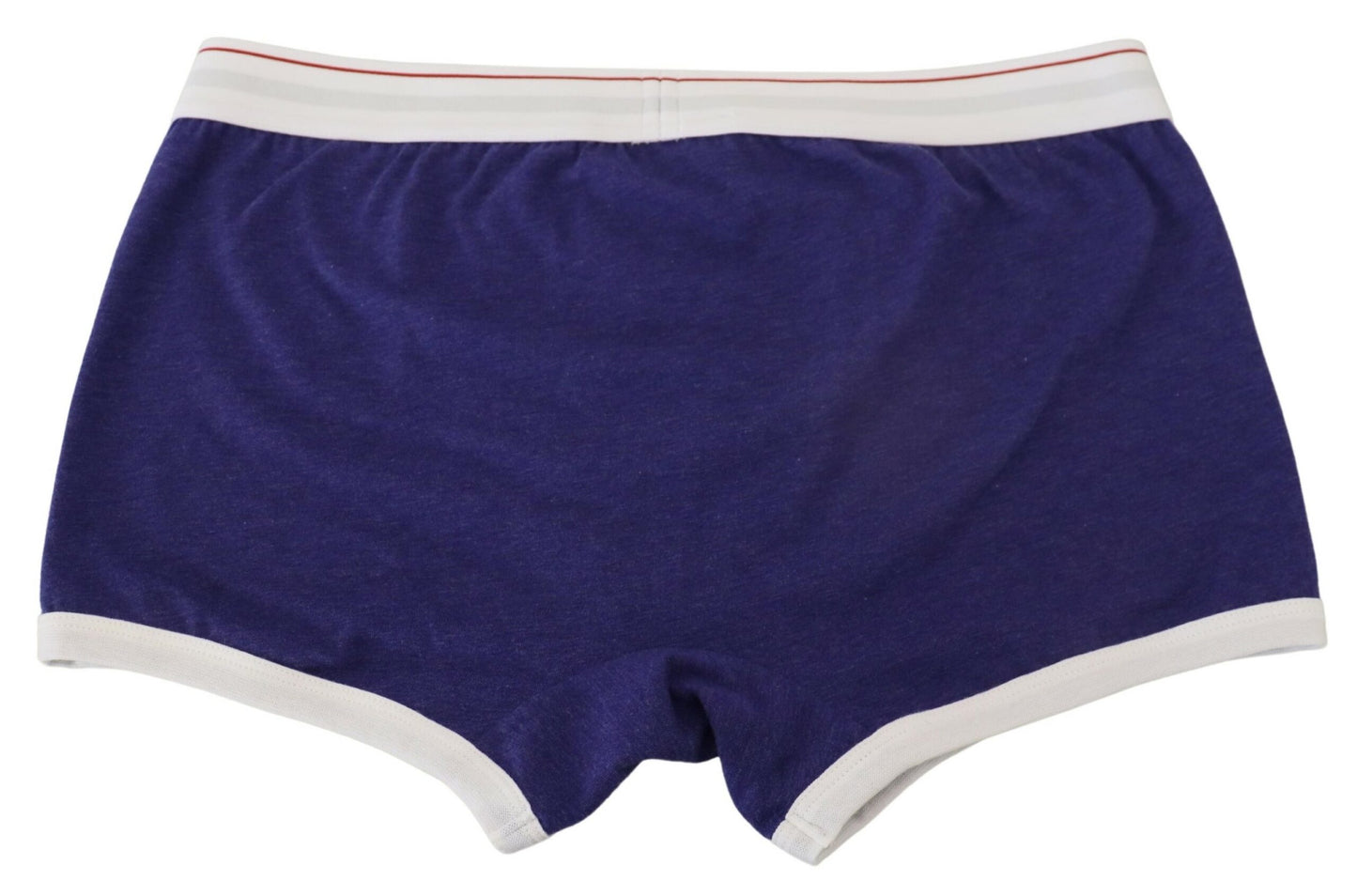 Chic Blue & White Cotton Stretch Trunks