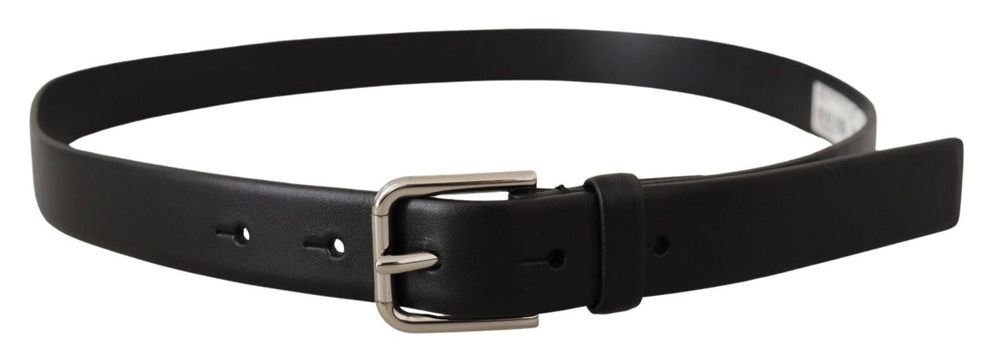 Elegance Reimagined Black Leather Belt