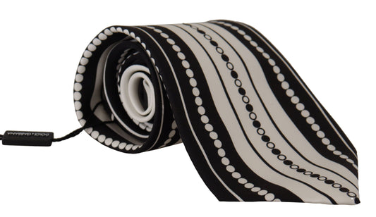 Elegant Monochrome Silk Tie