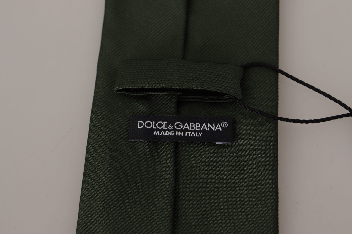 Elegant Silk Green Tie