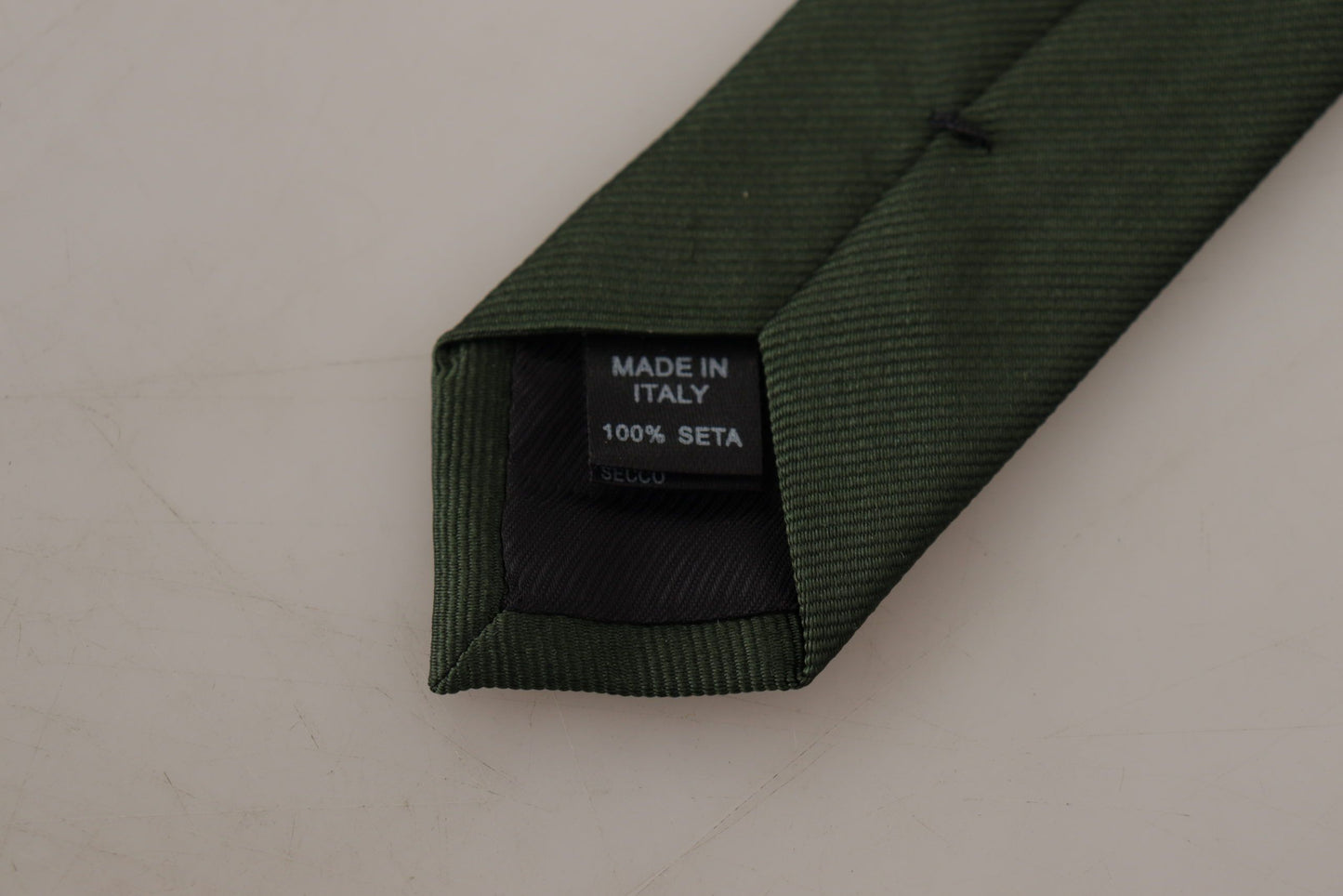 Elegant Silk Green Tie