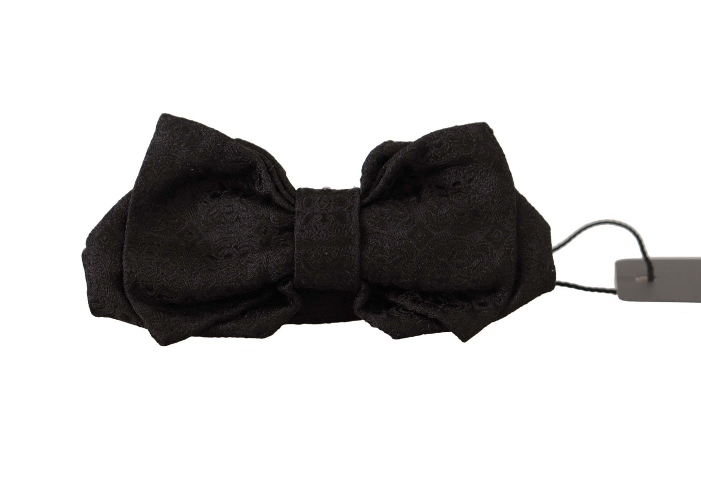 Elegant Silk Black Bow Tie