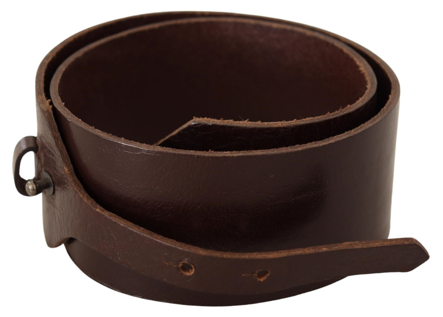 Elegant Brown Leather Fashion Belt