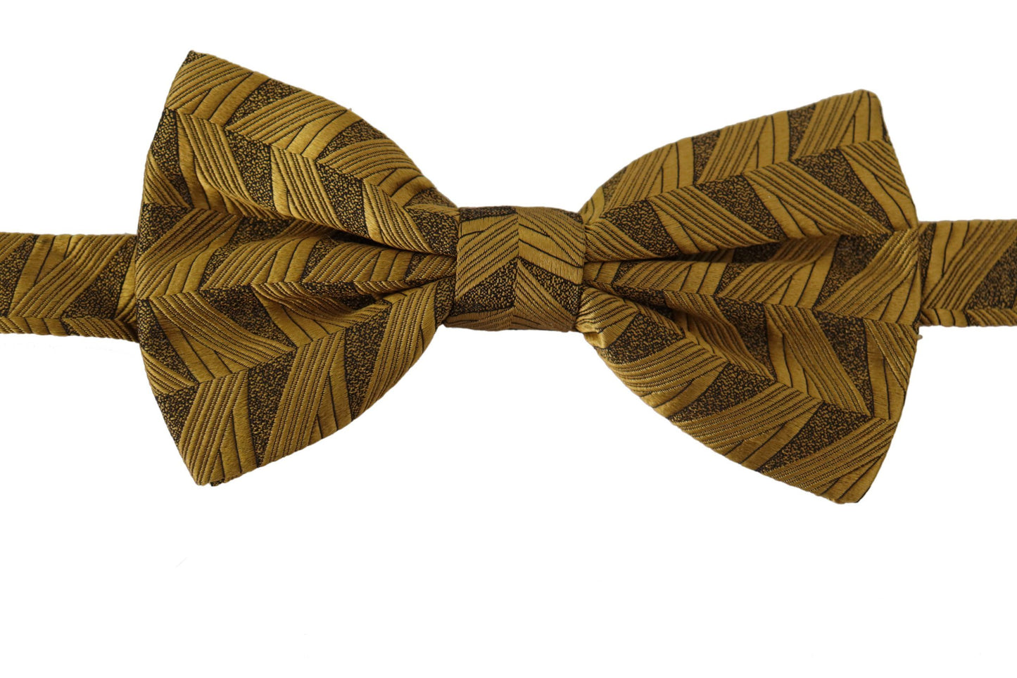 Elegant Gold Silk Bow Tie