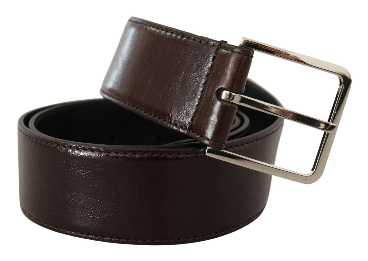 Elegant Black Patent Leather Belt with Logo Buckle