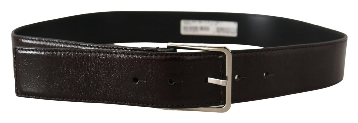 Elegant Black Patent Leather Belt with Logo Buckle