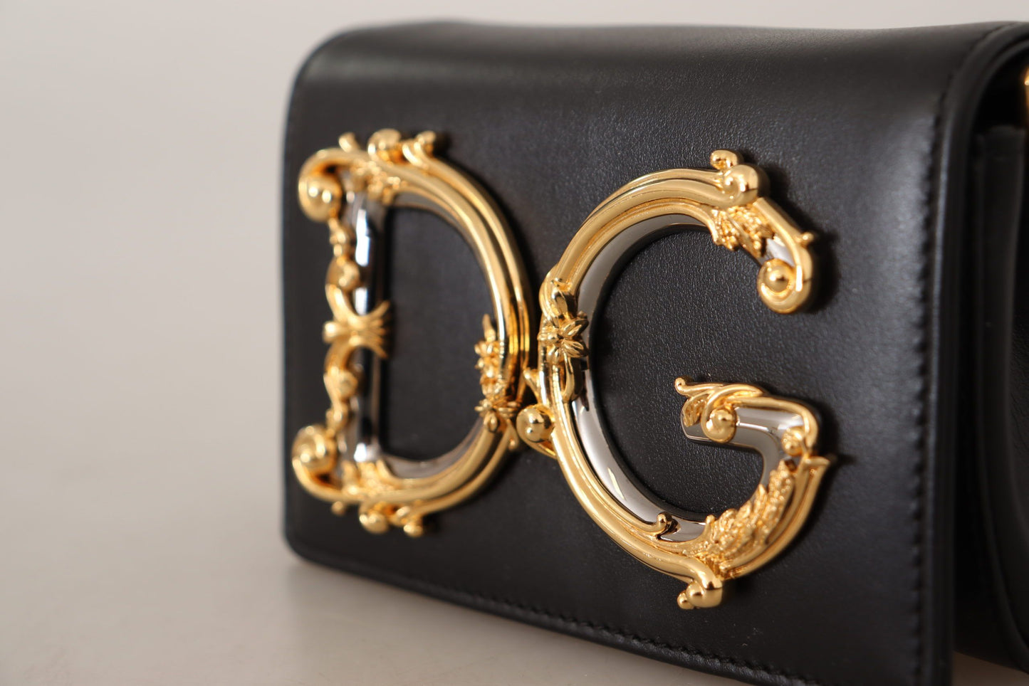 Elegant Micro Mini Gold Detail Evening Bag