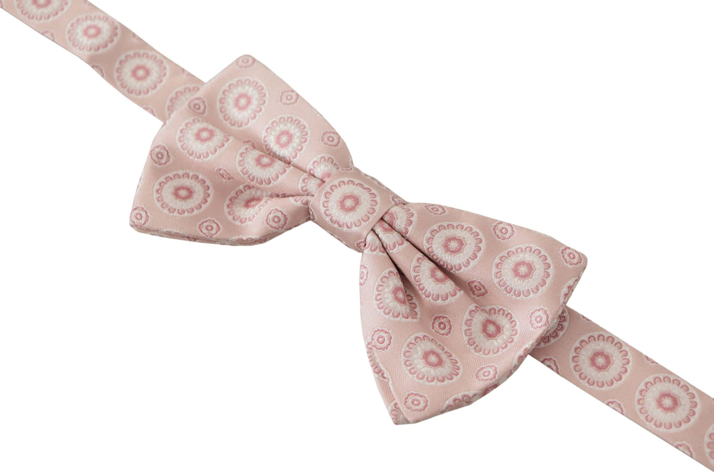 Elegant Pink Silk Bow Tie