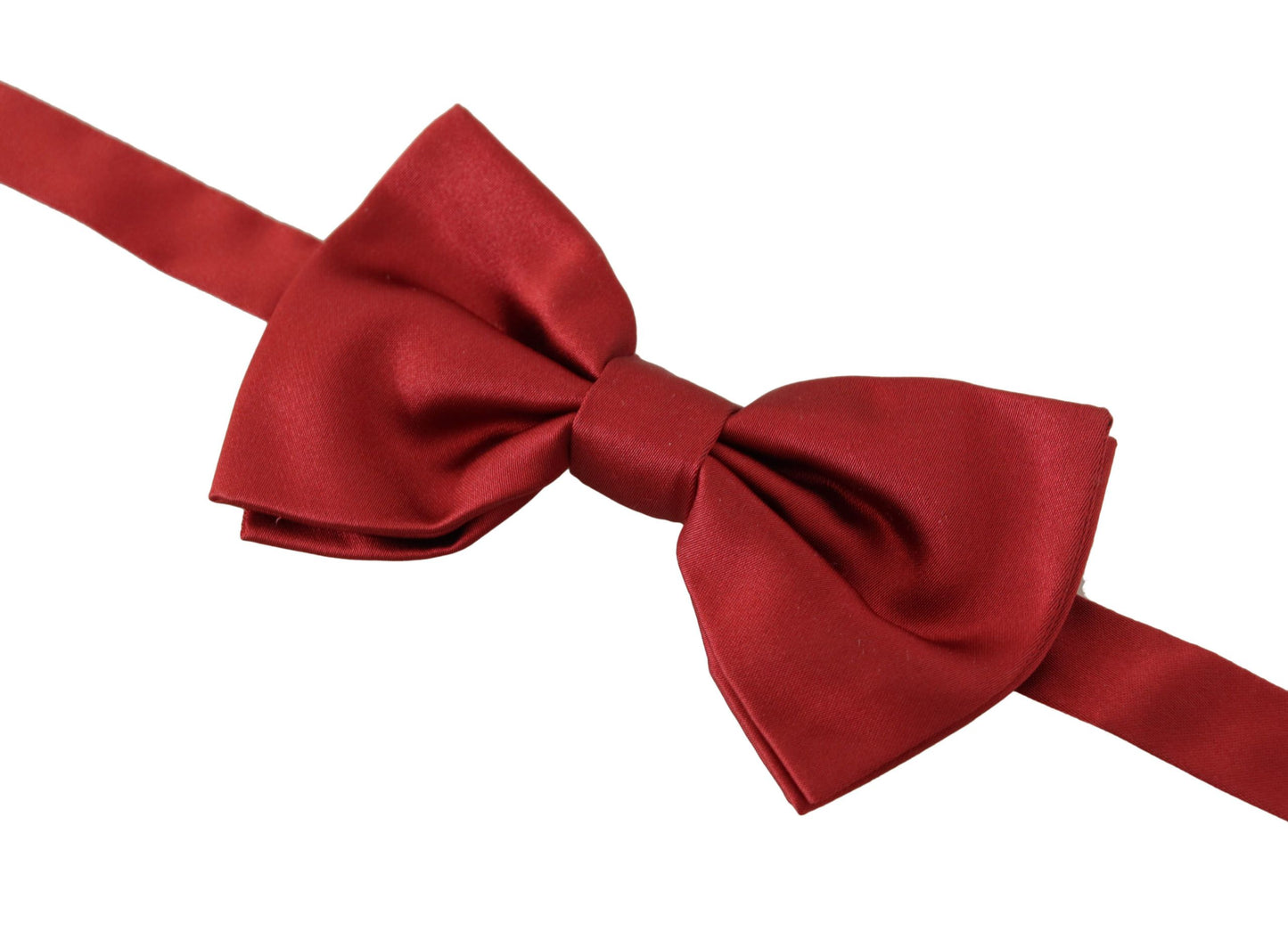 Elegant Silk Red Bow Tie