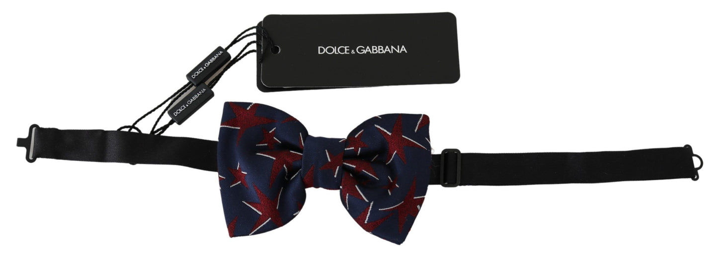 Starry Blue Bow Tie - Elegant Evening Accessory