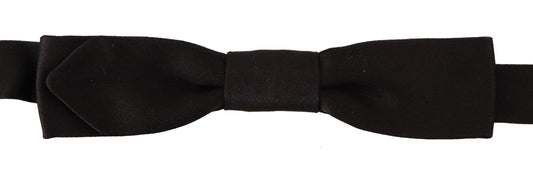 Black Silk Elegant Bow Tie