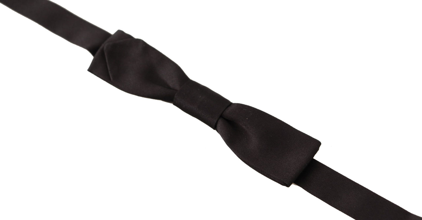 Black Silk Elegant Bow Tie