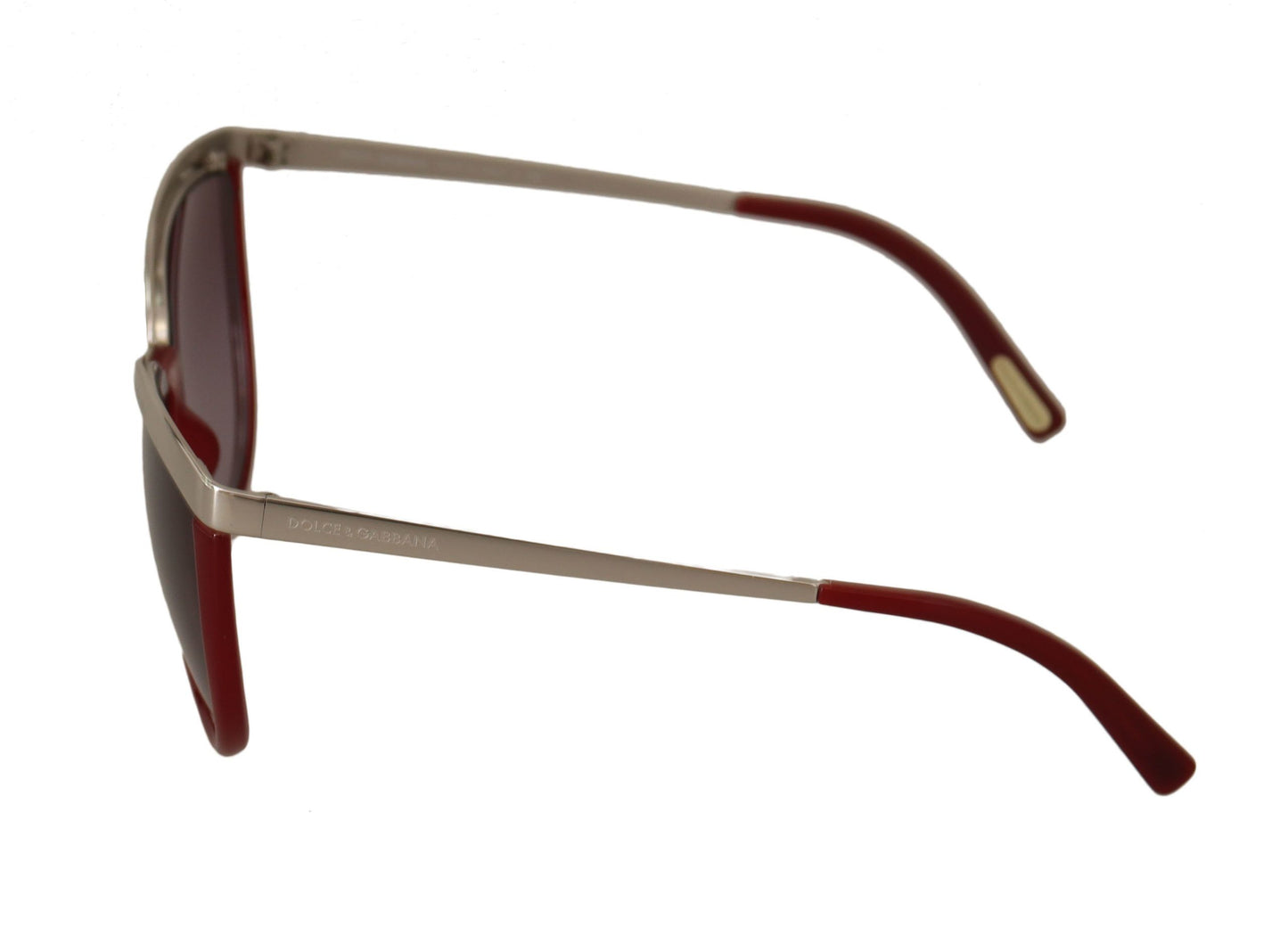 Chic Silver Maroon Sunglasses for Her