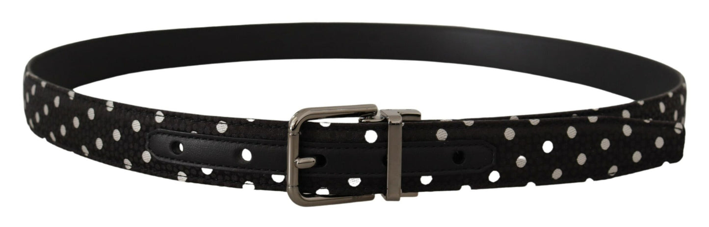 Chic Polka Dot Leather Belt