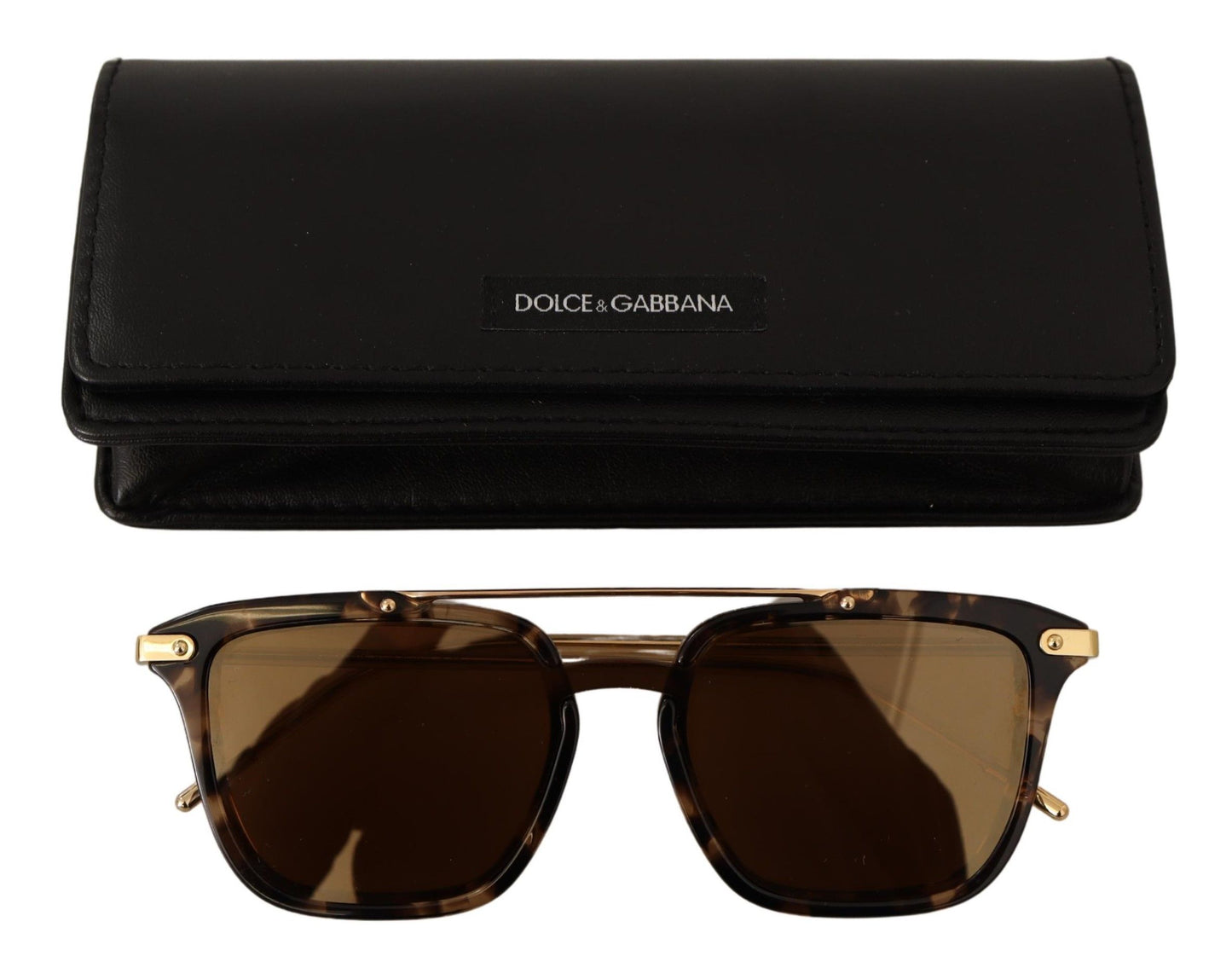 Elegant Brown and Gold Men's Sunglasses