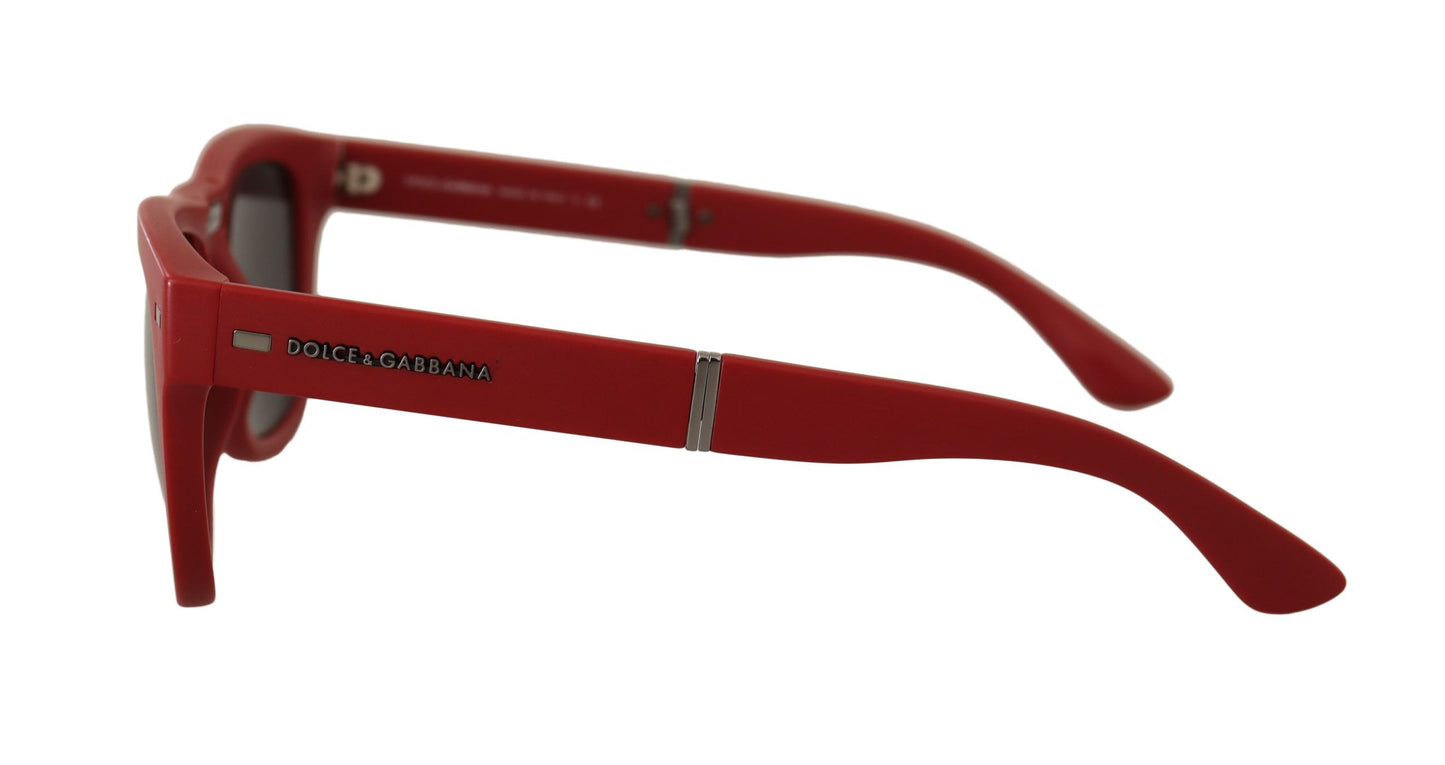 Elegant Red Full-Frame Designer Sunglasses