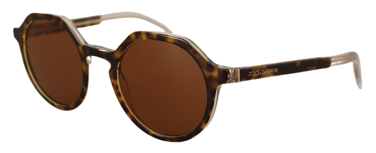 Elegant Brown Acetate Sunglasses for Women