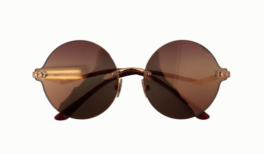 Elegant Gold and Brown Designer Sunglasses