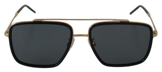 Elegant Gold-Tinted Men's Sunglasses