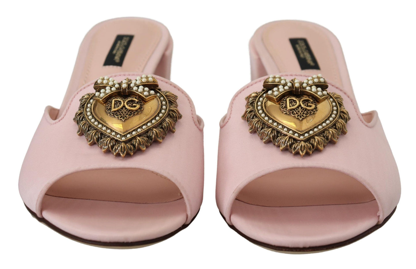 Elegant Pink Silk Slide Sandals