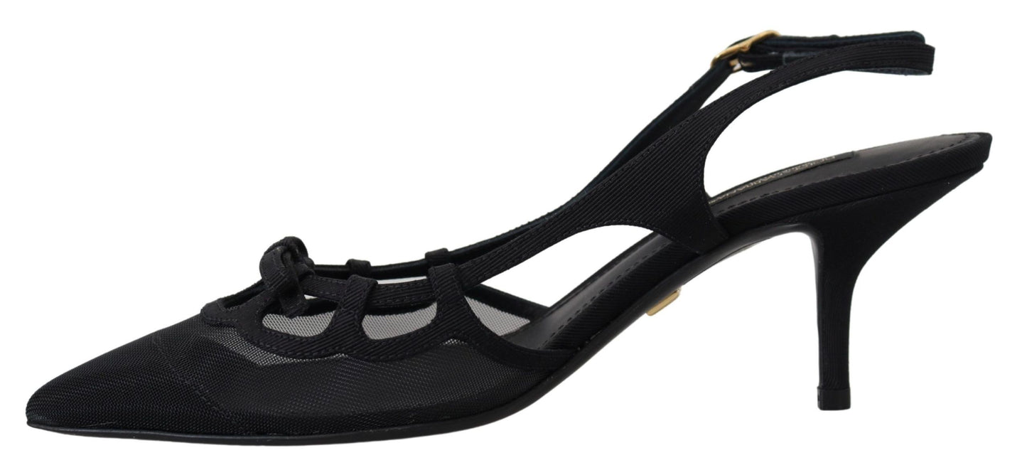 Elegant Slingback Heels in Timeless Black