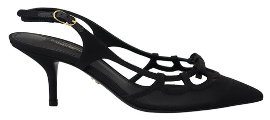 Elegant Slingback Heels in Timeless Black