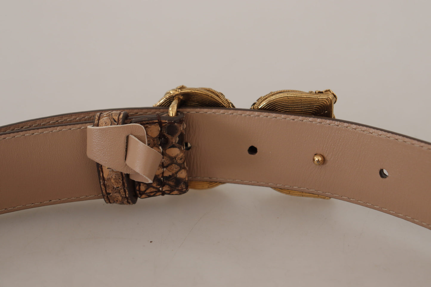 Elegant Snake Skin Leather Belt for Women