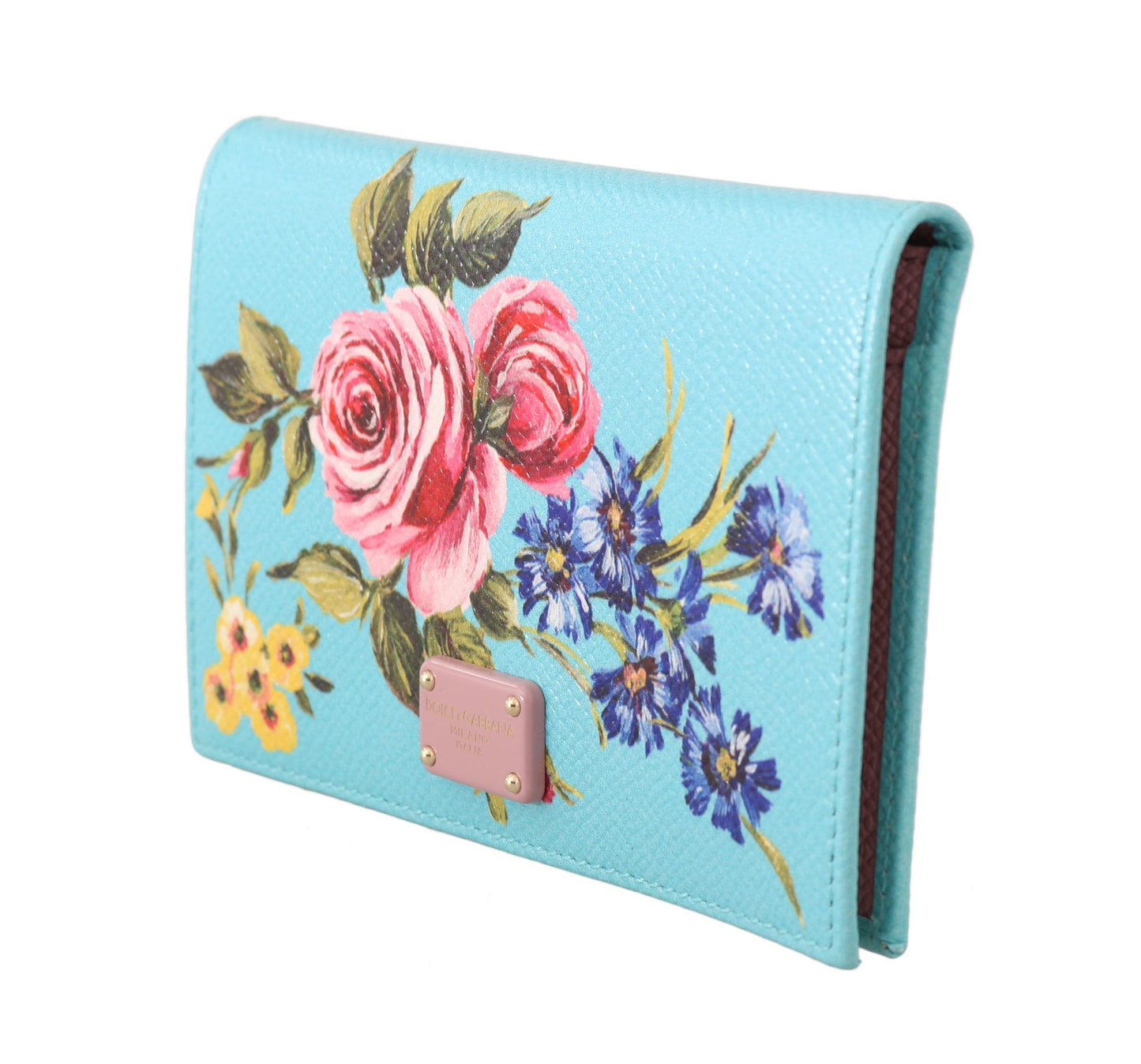 Elegant Floral Leather Cardholder Wallet