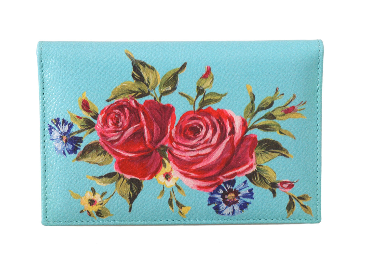 Elegant Floral Leather Cardholder Wallet