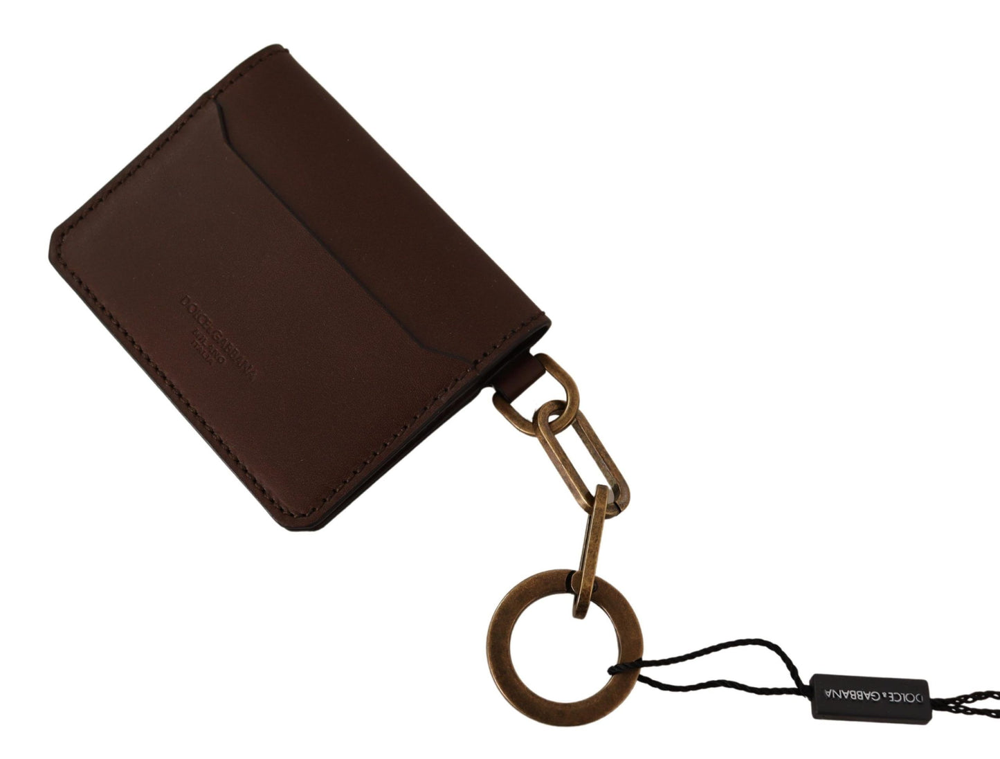 Elegant Medium Brown Leather Cardholder