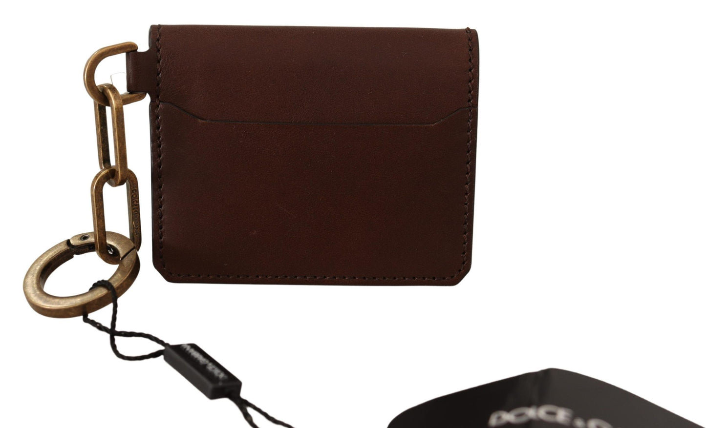 Elegant Medium Brown Leather Cardholder