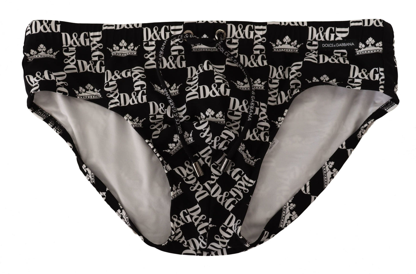 Elegant Logo Print Swim Briefs