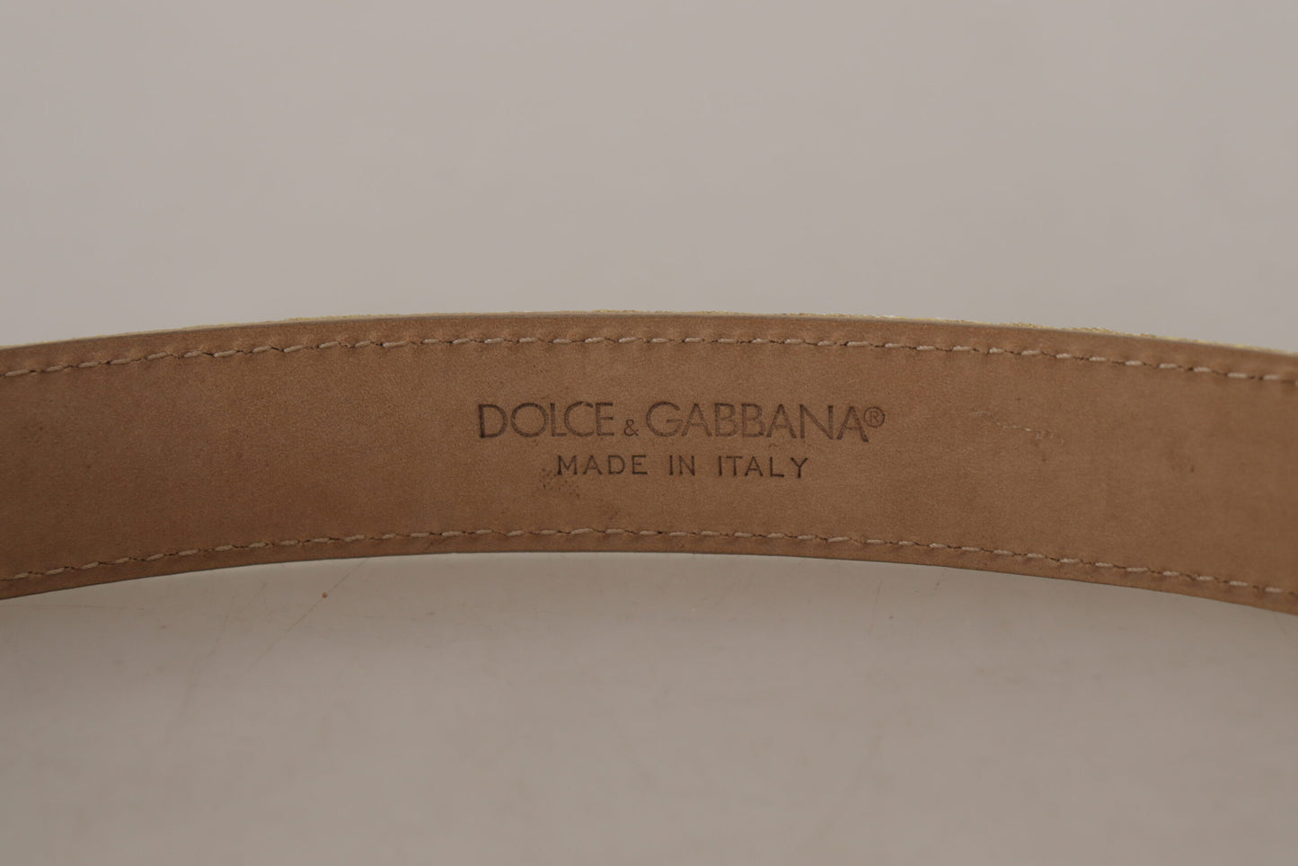 Elegant Gold-Tone Leather Belt