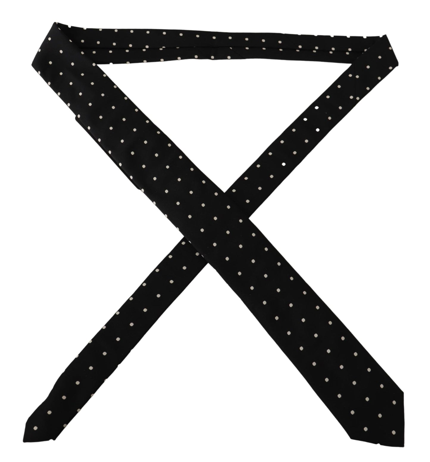 Elegant Black Polka Dot Designer Tie