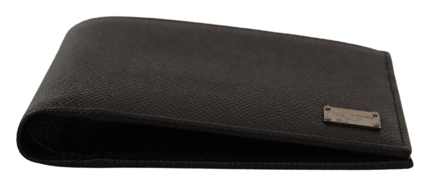 Elegant Bifold Leather Men's Wallet in Black