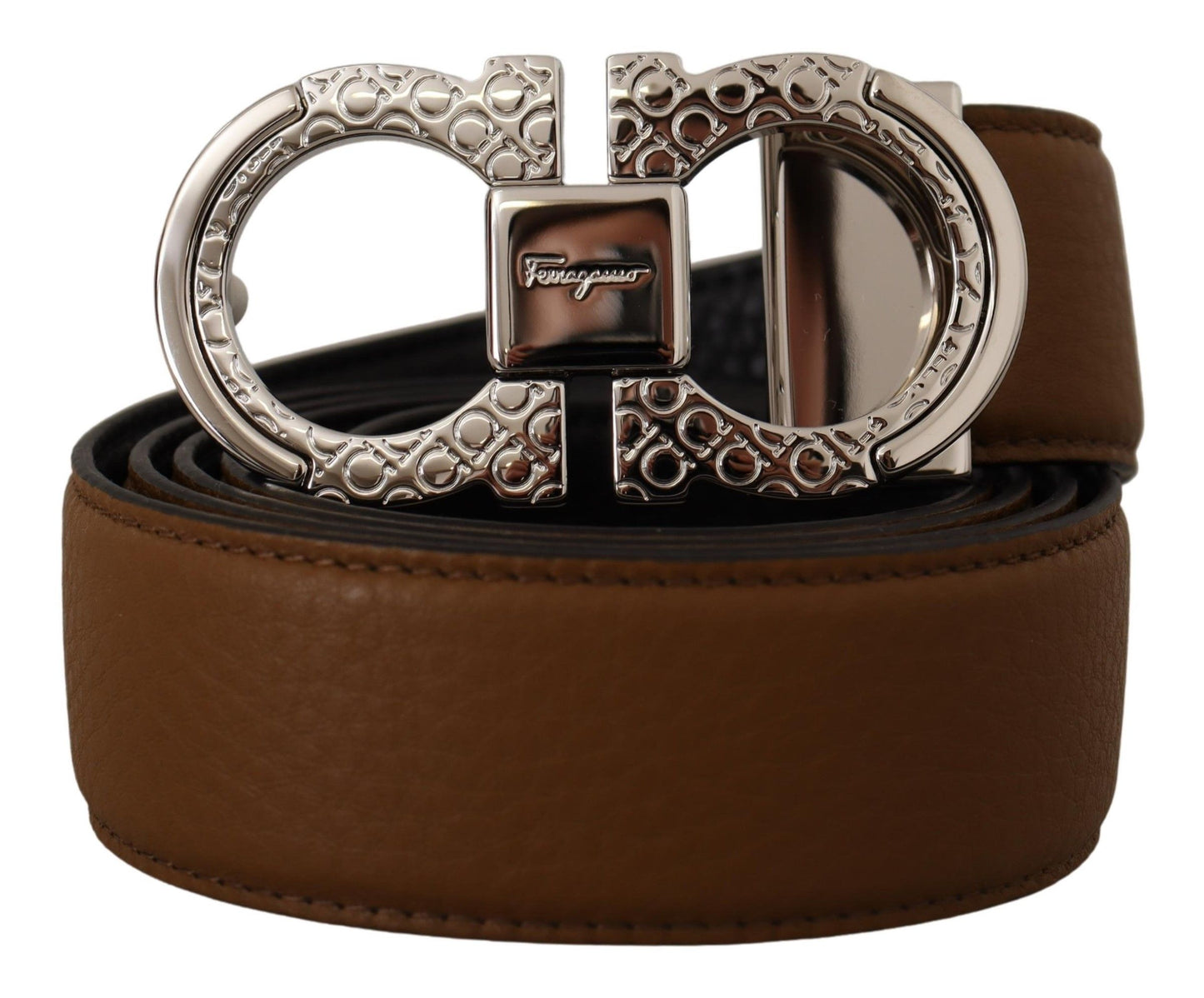 Elegant Reversible Calf Leather Belt