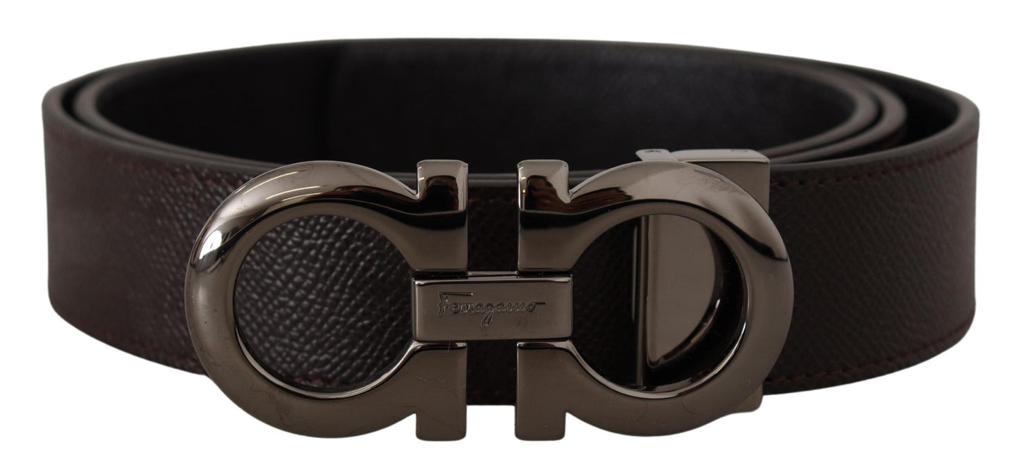 Elegant Reversible Calf Leather Belt