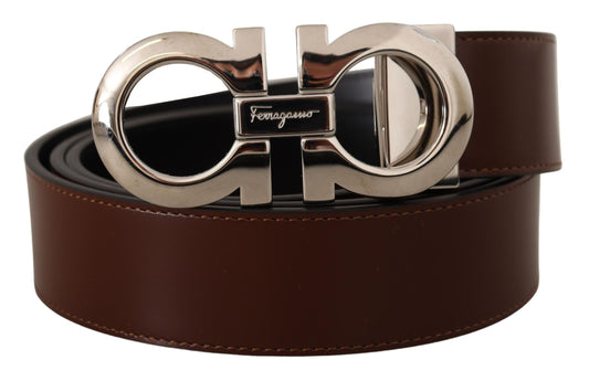 Elegant Reversible Calf Leather Belt