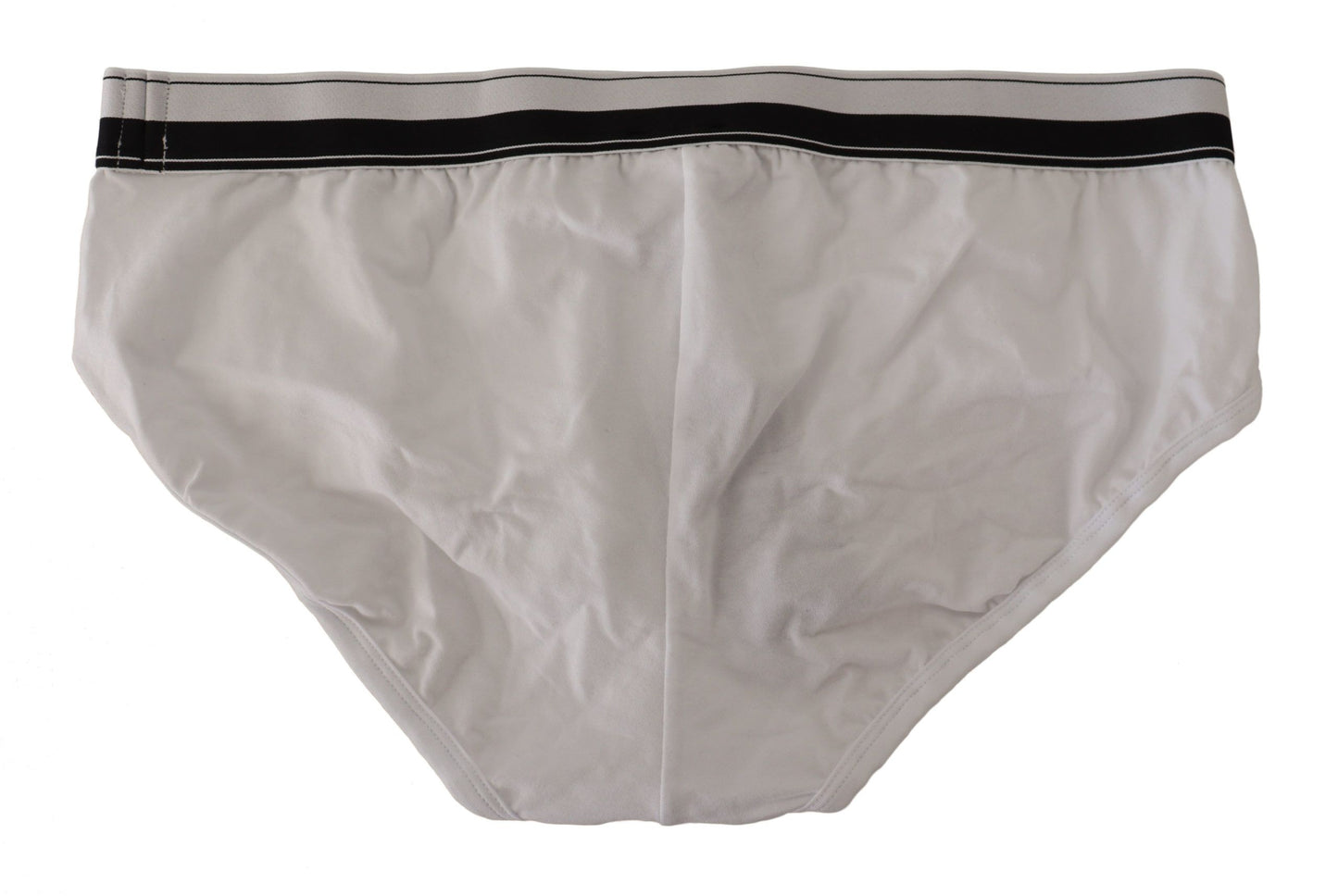 Elegant Monochrome Brief with Logo Waistband