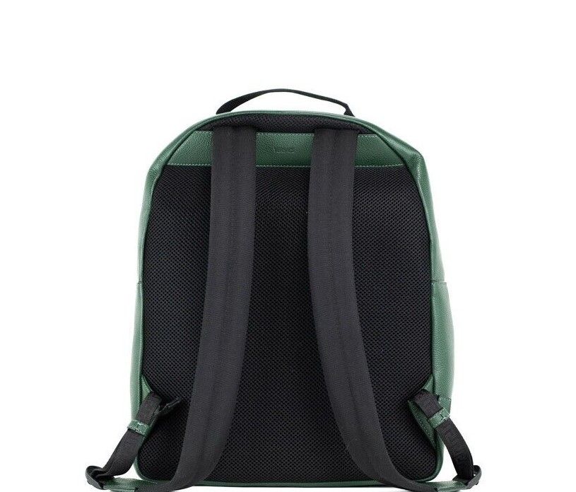 Medusa Large Dark Green Grainy Calf Leather Shoulder Backpack Bookbag