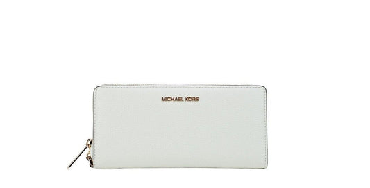 Jet Set Travel Large Optic White Gold Continental Wristlet Wallet