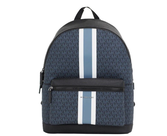 Cooper Large Admiral Signature PVC Varsity Stripe Backpack Bookbag Blue