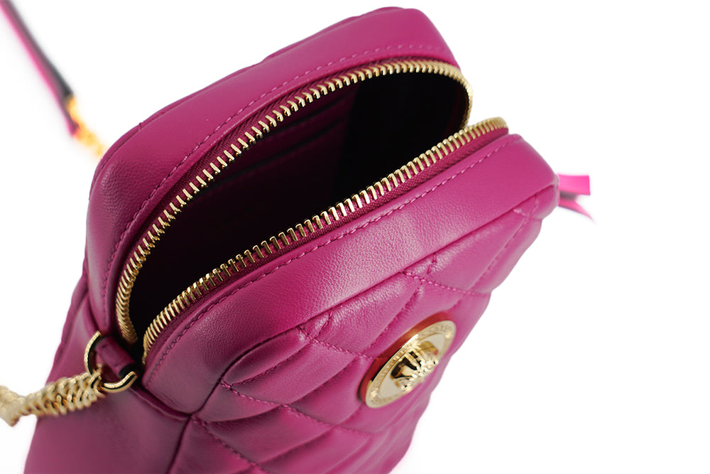 Elegant Purple Quilted Leather Mini Bag