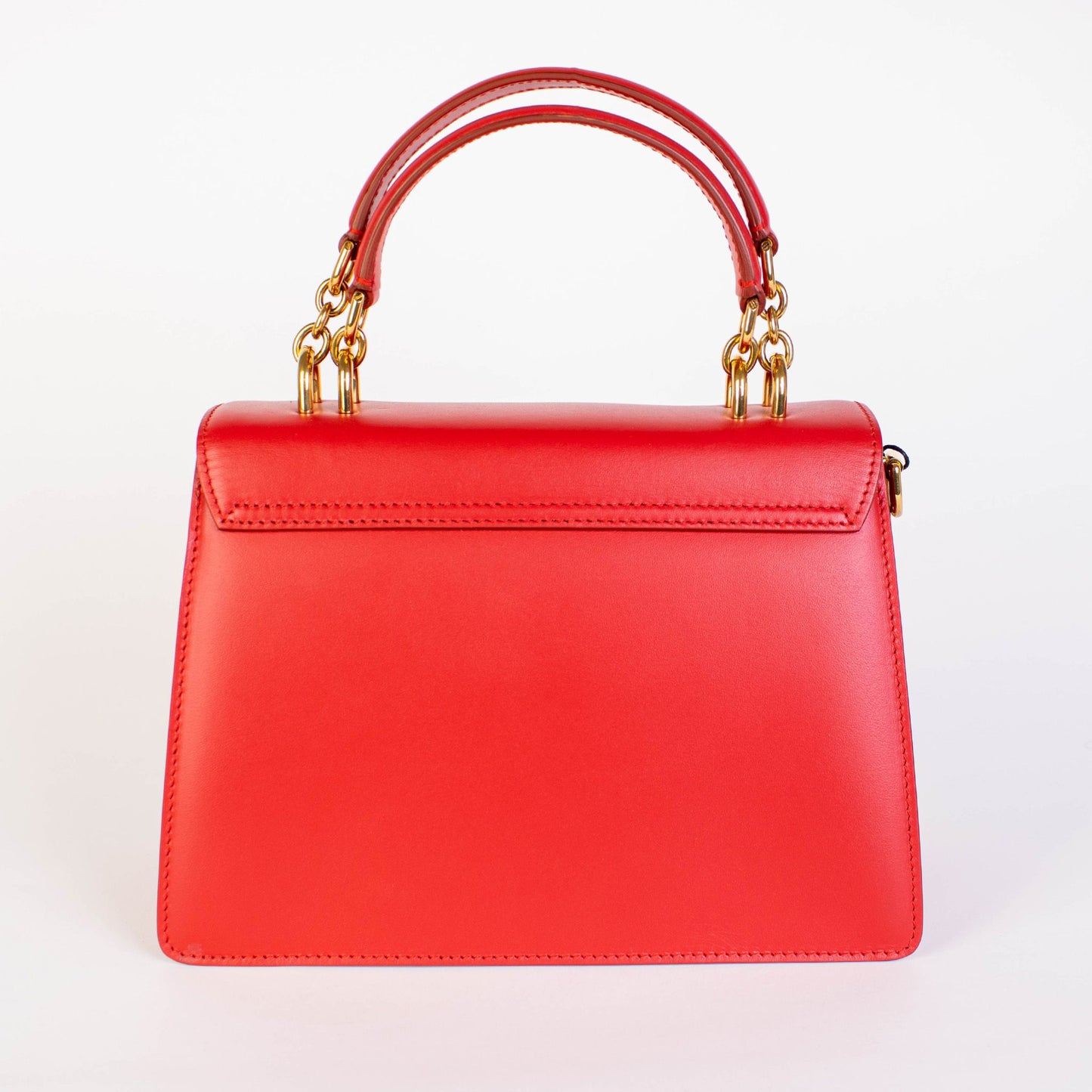 Red Leather Welcome Handbag