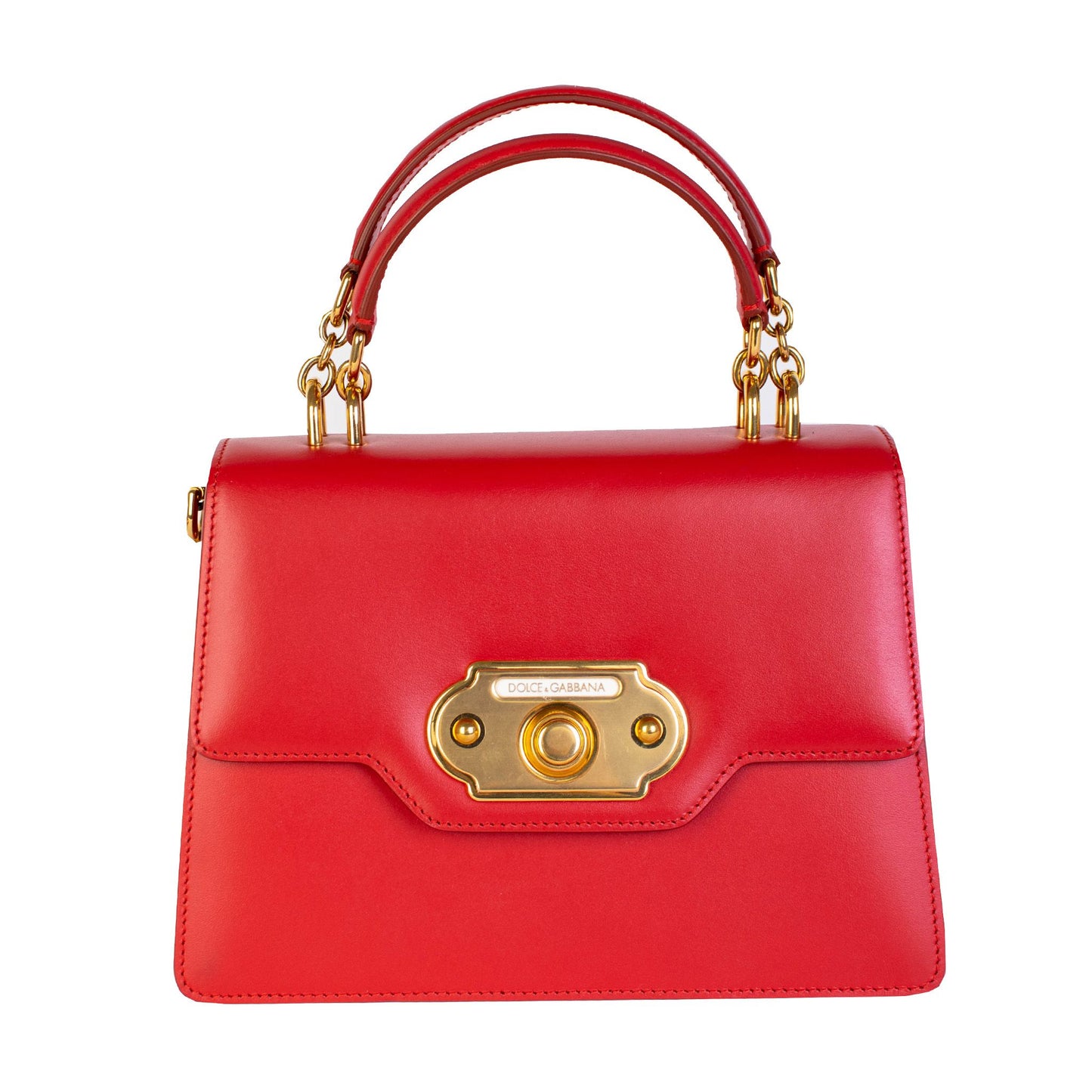 Red Leather Welcome Handbag