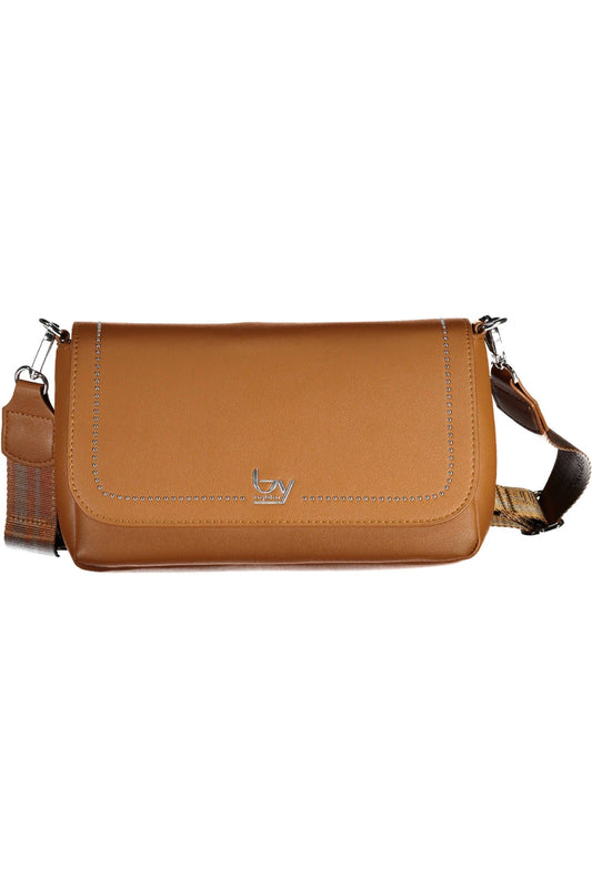 Brown Polyurethane Handbag