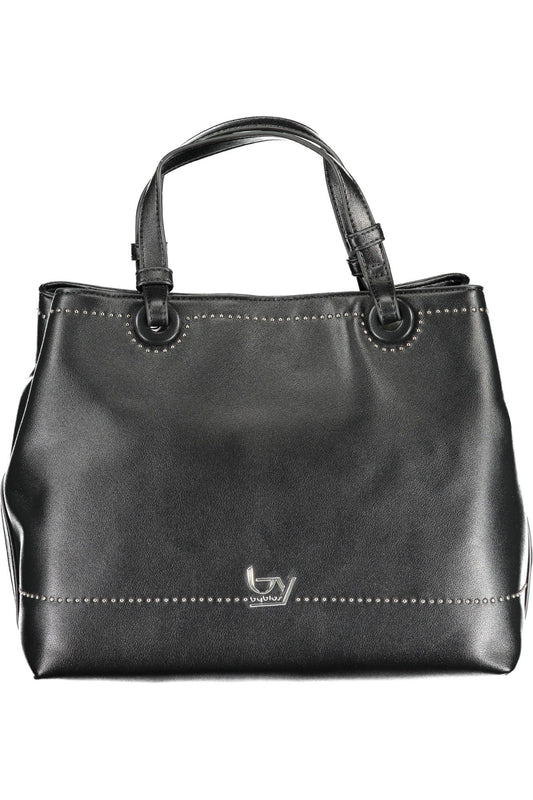 Black Polyurethane Handbag