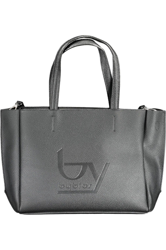 Black Polyurethane Handbag