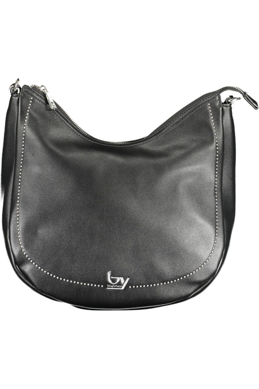 Black Polyurethane Handbag